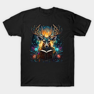 Deer Reads Book T-Shirt